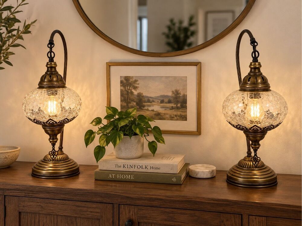 Hollywood Regency / Victorian Revival table lamps